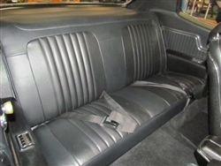 1971 - 1972 Chevelle Rear Seat Covers, 2 Door Hardtop, Black